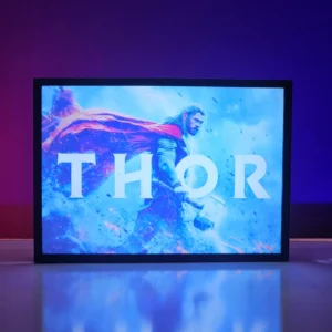 thor movies backlit frame – led movies wall art